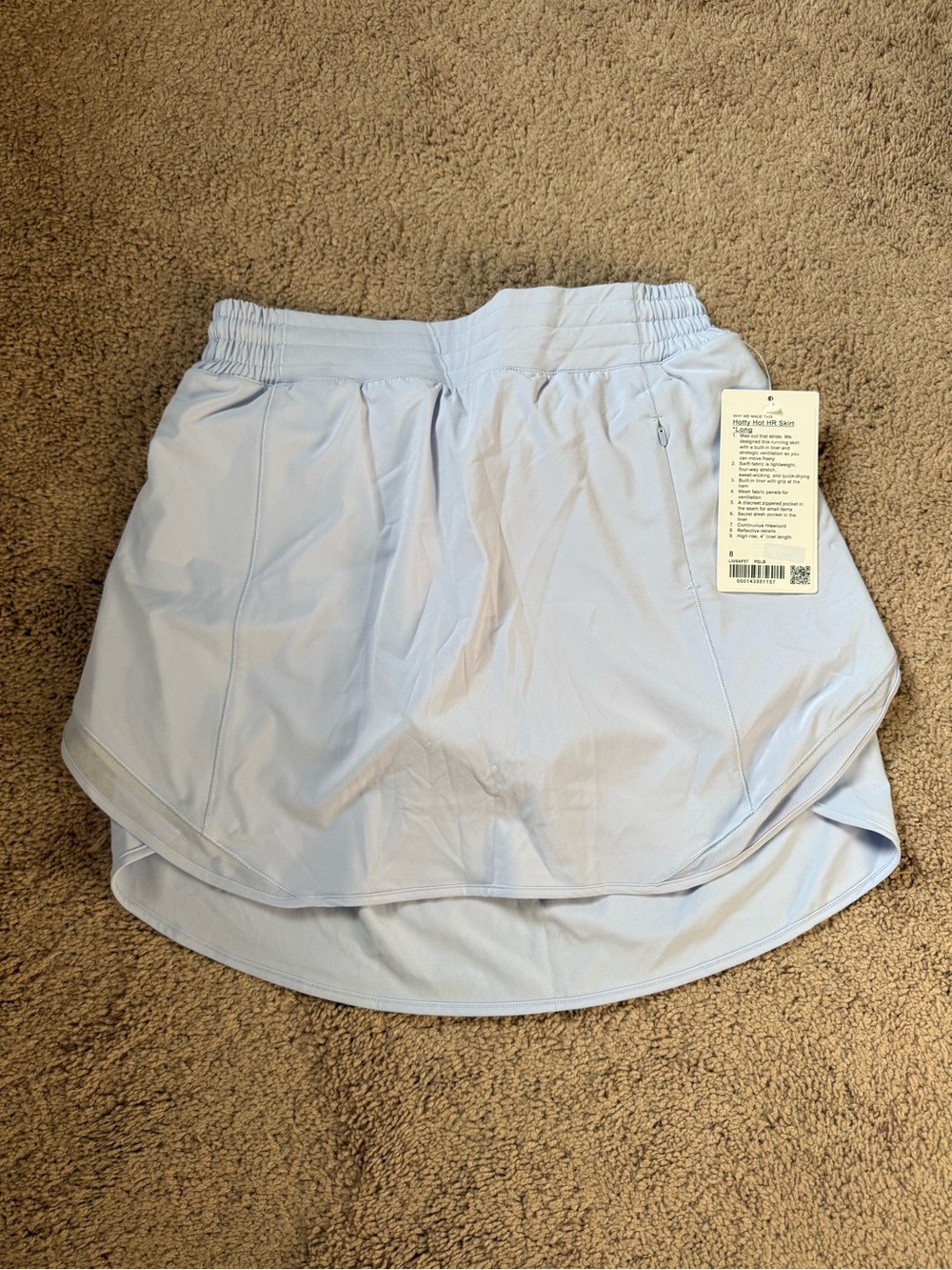 lululemon athletica light blue skater skirt